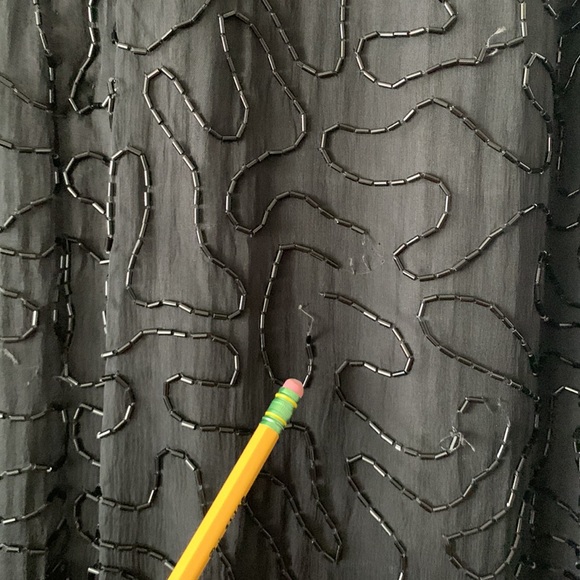 Laurence Kazar Black Pink Beaded Vintage dress - Picture 11 of 13